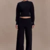 Kerrymae Straight Leg Knit Pants – Black Kerrymae Straight Leg Knit Pants – Black