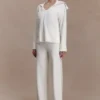 Kerrymae Straight Leg Knit Pants – Off White Kerrymae Straight Leg Knit Pants – Off White