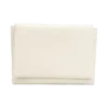 Kiera Faux Leather Oversized Clutch – Ivory