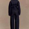 Kirra Cinched Denim Jacket – Washed Indigo Blue Kirra Cinched Denim Jacket – Washed Indigo Blue