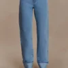 Kirralee Straight Leg Cuffed Jeans – Classic Blue Kirralee Straight Leg Cuffed Jeans – Classic Blue