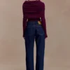 Kirralee Straight Leg Cuffed Jeans – Indigo Blue Kirralee Straight Leg Cuffed Jeans – Indigo Blue
