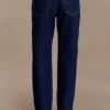 Kirralee Straight Leg Cuffed Jeans – Indigo Blue Kirralee Straight Leg Cuffed Jeans – Indigo Blue