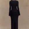 Kyle Knit Maxi Skirt – Black