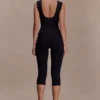 Kyra Open Back Scuba Crepe Top – Black Kyra Open Back Scuba Crepe Top – Black