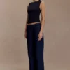 Kyra Open Back Scuba Crepe Top – Black Kyra Open Back Scuba Crepe Top – Black