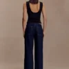 Kyra Open Back Scuba Crepe Top – Black Kyra Open Back Scuba Crepe Top – Black
