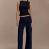 Kyra Open Back Scuba Crepe Top – Black Kyra Open Back Scuba Crepe Top – Black