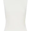 Kyra Open Back Scuba Crepe Top – White Kyra Open Back Scuba Crepe Top – White