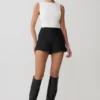 Kyra Open Back Scuba Crepe Top – White Kyra Open Back Scuba Crepe Top – White