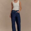Laina Mid Rise Diamante Denim Jeans – Midnight Blue Laina Mid Rise Diamante Denim Jeans – Midnight Blue