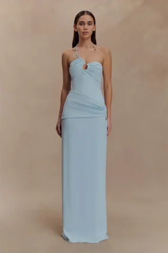 Lalia Teardrop Maxi Dress – Powder Blue