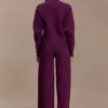 Lauren Knit Trouser – Plum Lauren Knit Trouser – Plum