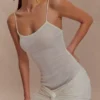 Laurie Twist Knit Mini Dress – Ivory Laurie Twist Knit Mini Dress – Ivory