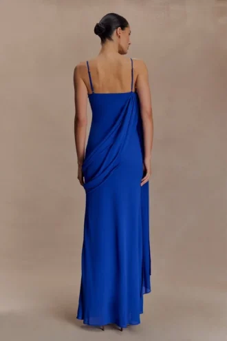 Leena Chiffon Maxi Dress – Cobalt