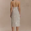 Lenore Silk Lace Halter Midi Dress – Ivory Lenore Silk Lace Halter Midi Dress – Ivory