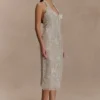 Lenore Silk Lace Halter Midi Dress – Ivory Lenore Silk Lace Halter Midi Dress – Ivory