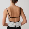 Lilou Pleated Sleeveless Top – Polka Dot