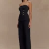 Lindie Straight Leg Suiting Pants – Black Lindie Straight Leg Suiting Pants – Black