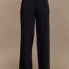 Lindie Straight Leg Suiting Pants – Black Lindie Straight Leg Suiting Pants – Black