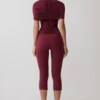 Blanca Stretch Crepe Capri Pants – Mahogany Blanca Stretch Crepe Capri Pants – Mahogany