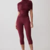 Blanca Stretch Crepe Capri Pants – Mahogany Blanca Stretch Crepe Capri Pants – Mahogany