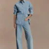 Lioda Oversized Denim Shirt – 80’S Blue Lioda Oversized Denim Shirt – 80’S Blue