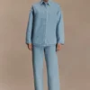 Lioda Oversized Denim Shirt – 80’S Blue Lioda Oversized Denim Shirt – 80’S Blue