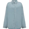 Lioda Oversized Denim Shirt – 80’S Blue Lioda Oversized Denim Shirt – 80’S Blue