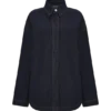 Lioda Oversized Denim Shirt – Washed Indigo Blue Lioda Oversized Denim Shirt – Washed Indigo Blue
