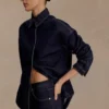 Lioda Oversized Denim Shirt – Washed Indigo Blue Lioda Oversized Denim Shirt – Washed Indigo Blue