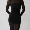 Lior Mesh Maxi Dress With Hotfix – Black Lior Mesh Maxi Dress With Hotfix – Black