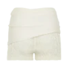 Liora Crochet Shorts With Knit Overlay – Ivory Liora Crochet Shorts With Knit Overlay – Ivory