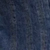 Loretta Cap Sleeve Denim Top – Washed Dark Blue Loretta Cap Sleeve Denim Top – Washed Dark Blue