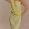 Lorieanne Draped Maxi Dress – Lemon Lorieanne Draped Maxi Dress – Lemon