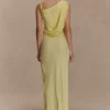 Lorieanne Draped Maxi Dress – Lemon Lorieanne Draped Maxi Dress – Lemon