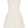Lorrie Tweed Corset Mini Dress – White Lorrie Tweed Corset Mini Dress – White