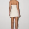 Lorrie Tweed Corset Mini Dress – White Lorrie Tweed Corset Mini Dress – White
