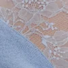 Lucy Lace And Knit Halter Top – Cornflower Blue