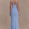 Luella Crepe Corset Maxi Dress – Cornflower Blue Luella Crepe Corset Maxi Dress – Cornflower Blue