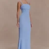 Luella Crepe Corset Maxi Dress – Cornflower Blue Luella Crepe Corset Maxi Dress – Cornflower Blue