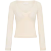 Lumi Long Sleeve Mesh Top – Bone Lumi Long Sleeve Mesh Top – Bone
