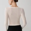 Lumi Long Sleeve Mesh Top – Bone Lumi Long Sleeve Mesh Top – Bone