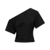 Luu Off Shoulder Slinky Top – Black