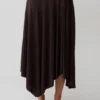 Luu Slinky Midi Skirt – Dark Chocolate Luu Slinky Midi Skirt – Dark Chocolate