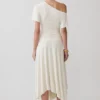Luu Slinky Midi Skirt – Ivory