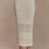 Madeline Scallop Knit Midi Skirt – Ivory Madeline Scallop Knit Midi Skirt – Ivory