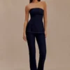 Madelyn Strapless Longline Denim Top – Indigo Blue Madelyn Strapless Longline Denim Top – Indigo Blue
