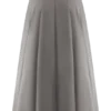 Mae A-Line Midi Skirt – Pebble Brown