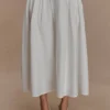 Mae A-Line Midi Skirt – White Mae A-Line Midi Skirt – White